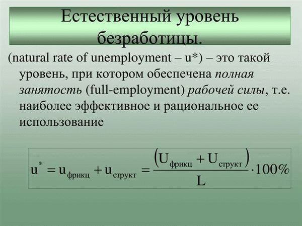 Влияние безработицы на экономику