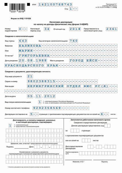 Порядок подачи 3-НДФЛ на возмещение налога