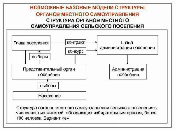 Понятие и структура органов местного самоуправления