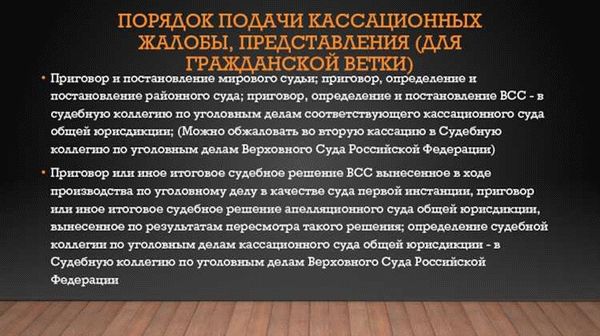 Требования к заявлению или представлению о пересмотре