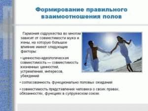 Основы законодательства в области половых отношений