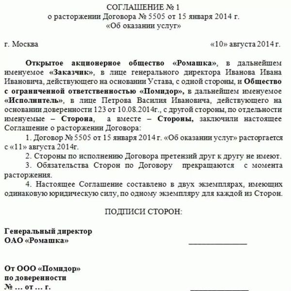 Порядок расторжения договора строительного подряда