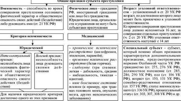 Субъект правонарушения: понятие и признаки