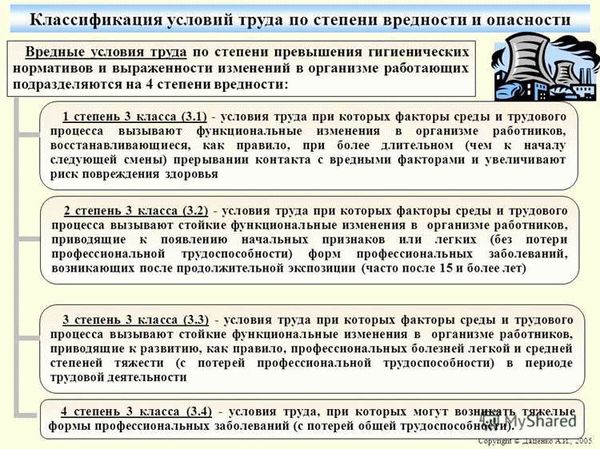 Что представляют вред и опасность при работе в условиях труда