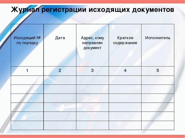 Регистрация входящих документов в бумажной форме